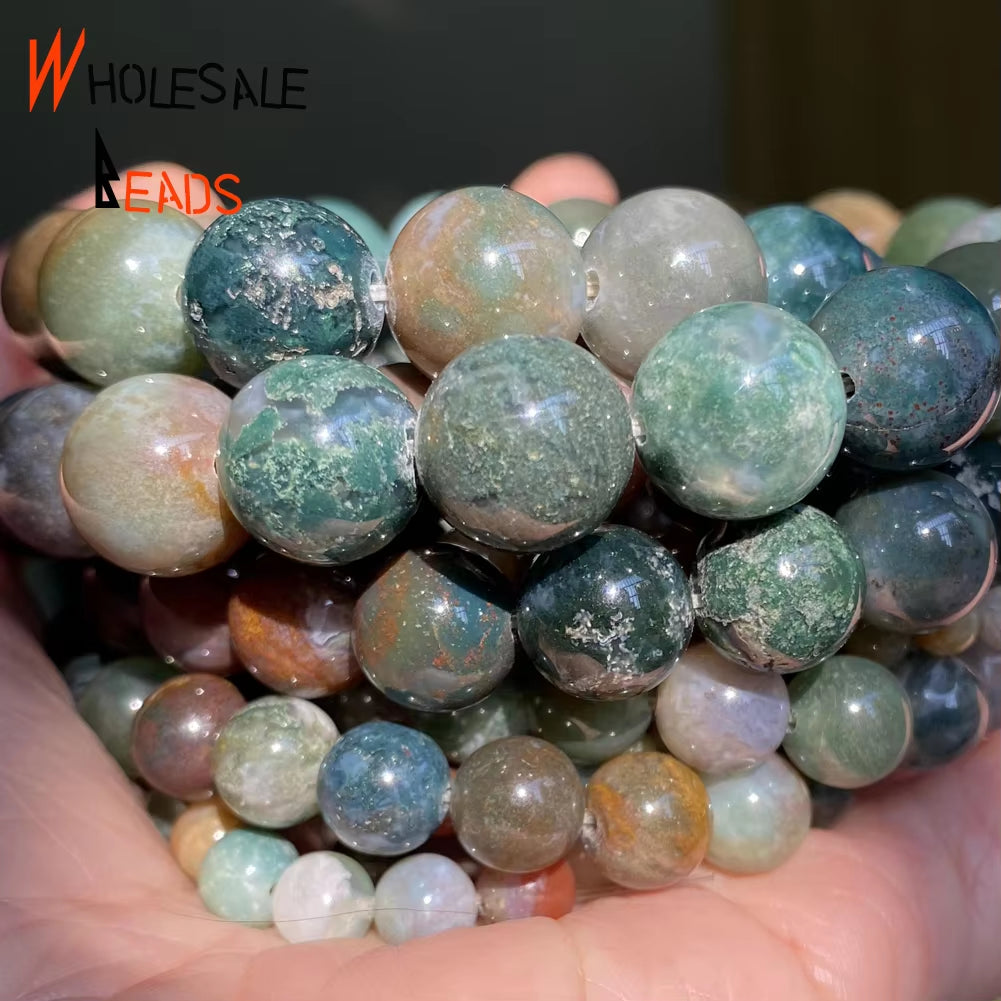 Vibrant Natural Stone Beads for Jewelry Making - Tiger Eye, Lava, Amazonite, Turquoise, Agate & Jasper in 4mm, 6mm, 8mm, 10mm Sizes for Stunning DIY Bracelets and Necklaces