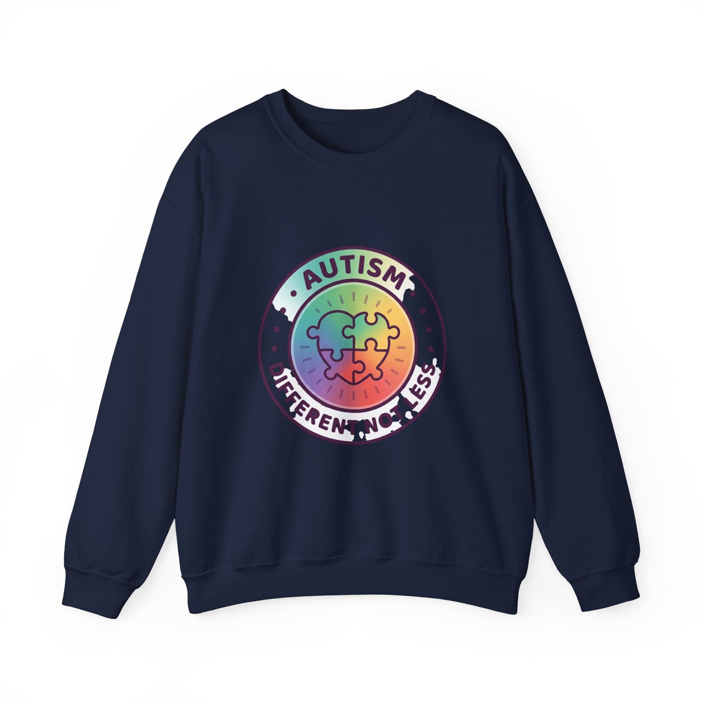 Autism Different Not Less Crewneck Sweatshirt | Awareness ribbon, Wear Green