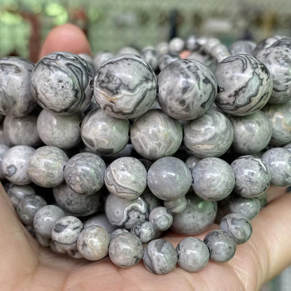 Vibrant Natural Stone Beads for Jewelry Making - Tiger Eye, Lava, Amazonite, Turquoise, Agate & Jasper in 4mm, 6mm, 8mm, 10mm Sizes for Stunning DIY Bracelets and Necklaces