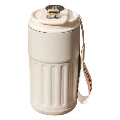 Smart Thermos Bottle with LED Temperature Display - 316 Stainless Steel Insulated Travel Mug for Hot & Cold Drinks