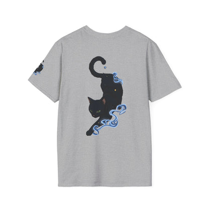 Magical Black Cat Tee — Spirit Mist Cat Graphic T-Shirt