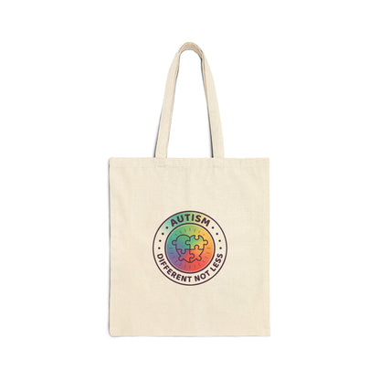 Autism Different Not Less Tote | mental health matters, wear green.