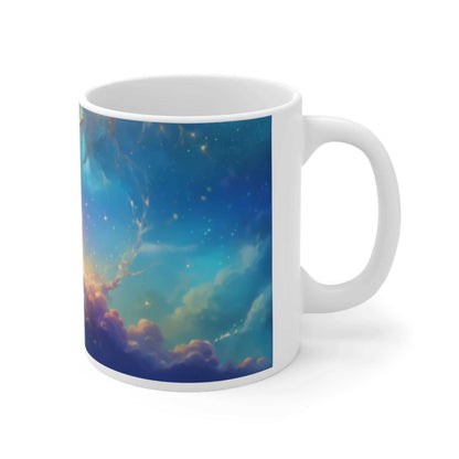 Galaxy mug, morning coffee