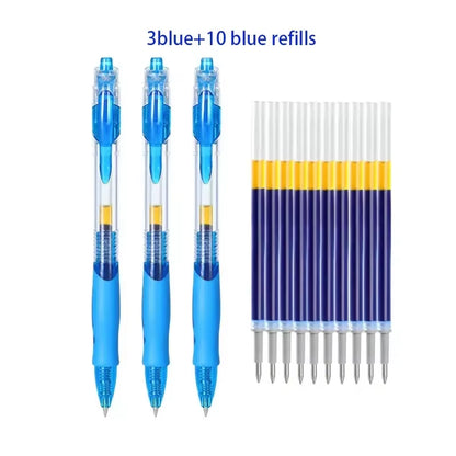 Elevate Your Writing with Our Premium Retractable Gel Pens Set – Choose from 13 or 30 Pcs in Bold Black, Vivid Red & Classic Blue Ink!