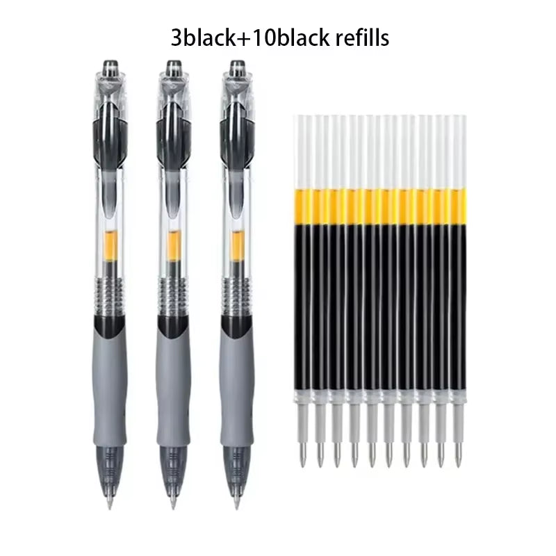 Elevate Your Writing with Our Premium Retractable Gel Pens Set – Choose from 13 or 30 Pcs in Bold Black, Vivid Red & Classic Blue Ink!