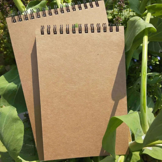 "Khaki Spiral Sketchbook - 50 Sheets of Blank White Paper for Painting, Drawing, and Writing"