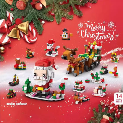 Ultimate Christmas Building Blocks Set - 24-Piece Advent Calendar DIY Kit for Kids 6+ - Perfect Holiday Gift!