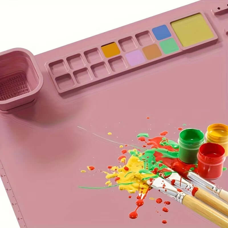 Premium Washable Silicone Art Mat – Ideal for Oil and Color Painting!