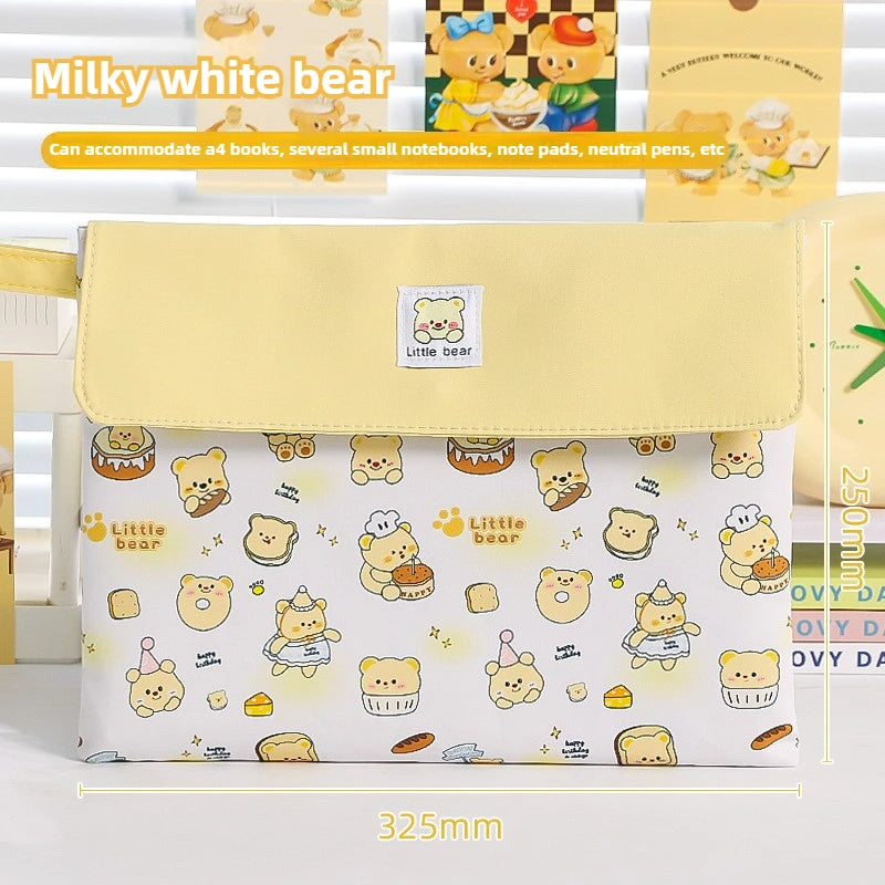 Kapibala Cartoon File Bag - The Ultimate Stylish Storage Solution for Students with High Capacity and Organization