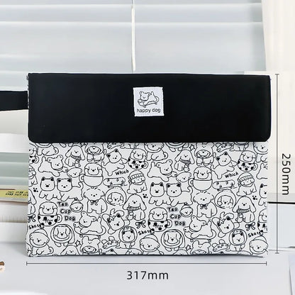 Kapibala Cartoon File Bag - The Ultimate Stylish Storage Solution for Students with High Capacity and Organization