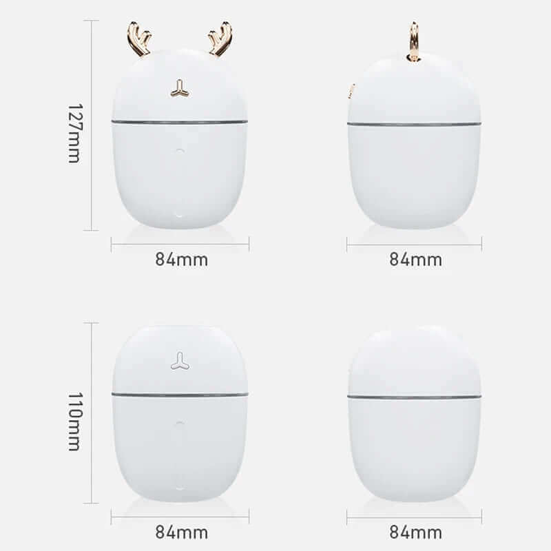 "USB Mini Humidifier with Aromatherapy for Bedroom Air Purification"