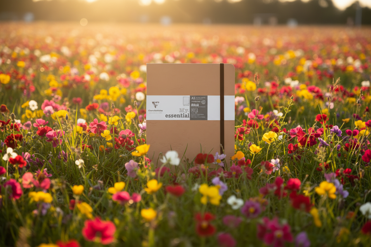 Clairefontaine - Age-Bag - "My Essential" Dot Bound Notebook - A5 / 5¾x8¼"