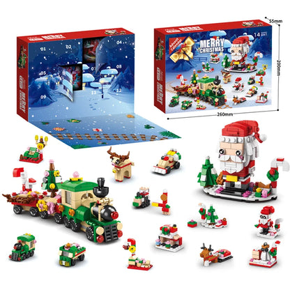 Ultimate Christmas Building Blocks Set - 24-Piece Advent Calendar DIY Kit for Kids 6+ - Perfect Holiday Gift!