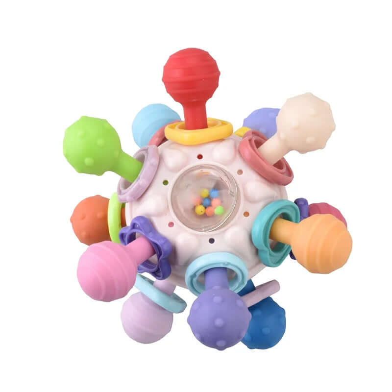 Montessori Pull String Sensory Toys for Babies 6-12 Months – Safe Silicone Teething & Developmental Fun!