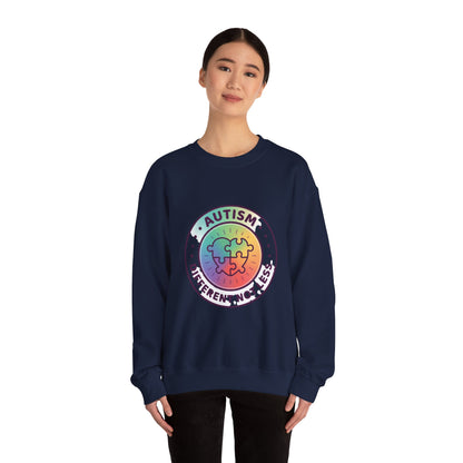 Autism Different Not Less Crewneck Sweatshirt | Awareness ribbon, Wear Green