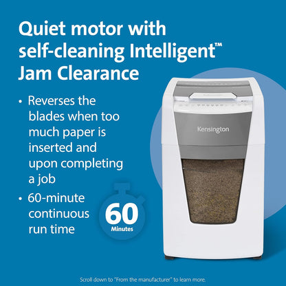 Ultimate Office Security: 300-Sheet Auto-Feed Micro Cut Heavy Duty Shredder with 15.8 Gallon Wastebasket and Lockable Chamber (Model K52051AM)