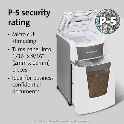 Ultimate Office Security: 300-Sheet Auto-Feed Micro Cut Heavy Duty Shredder with 15.8 Gallon Wastebasket and Lockable Chamber (Model K52051AM)