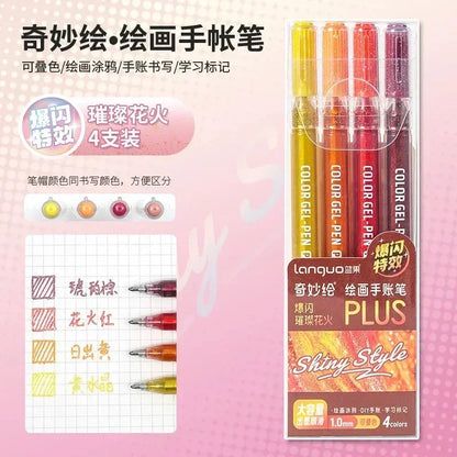 Unleash Your Creativity with the LANGUO Glitter Effects Gel Pen Set - 158 Dazzling Colors for Writing, Drawing, and Crafting!