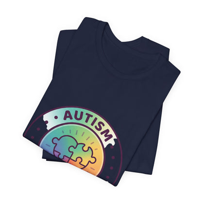 Autism Different Not Less T-Shirt | awareness ribbon, supportive mental health.