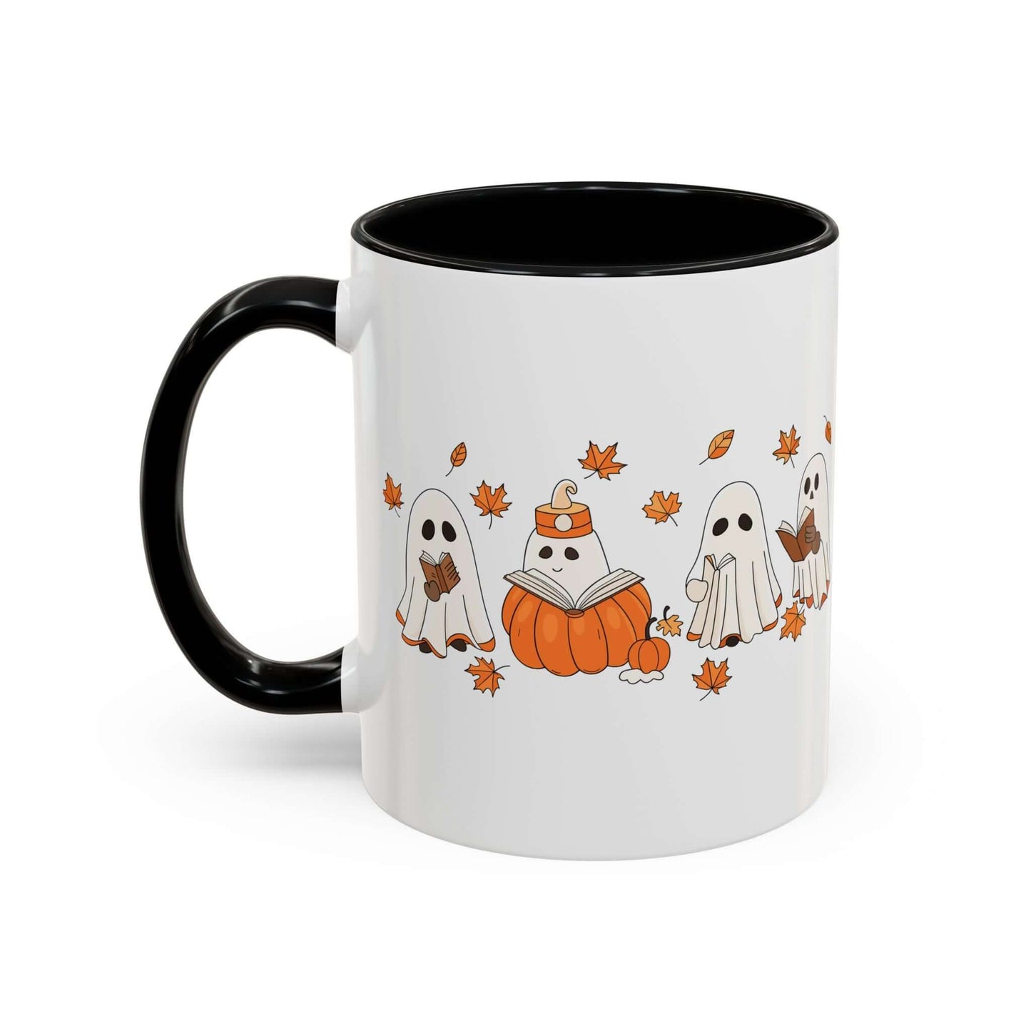 Ghosts Reading Books Coffee Mug – Spooky Fun for Book Lovers