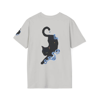 Magical Black Cat Tee — Spirit Mist Cat Graphic T-Shirt