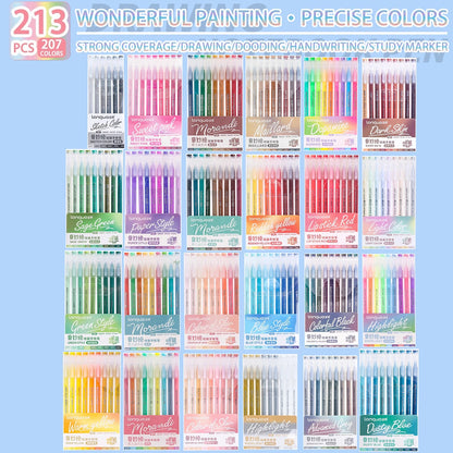 Elevate Your Creativity with the Languo Morandi Gel Pen Set - 9 Stunning 0.6mm Colors for Art, DIY & Scrapbooking