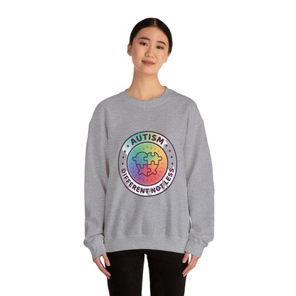 Autism Different Not Less Crewneck Sweatshirt | Awareness ribbon, Wear Green