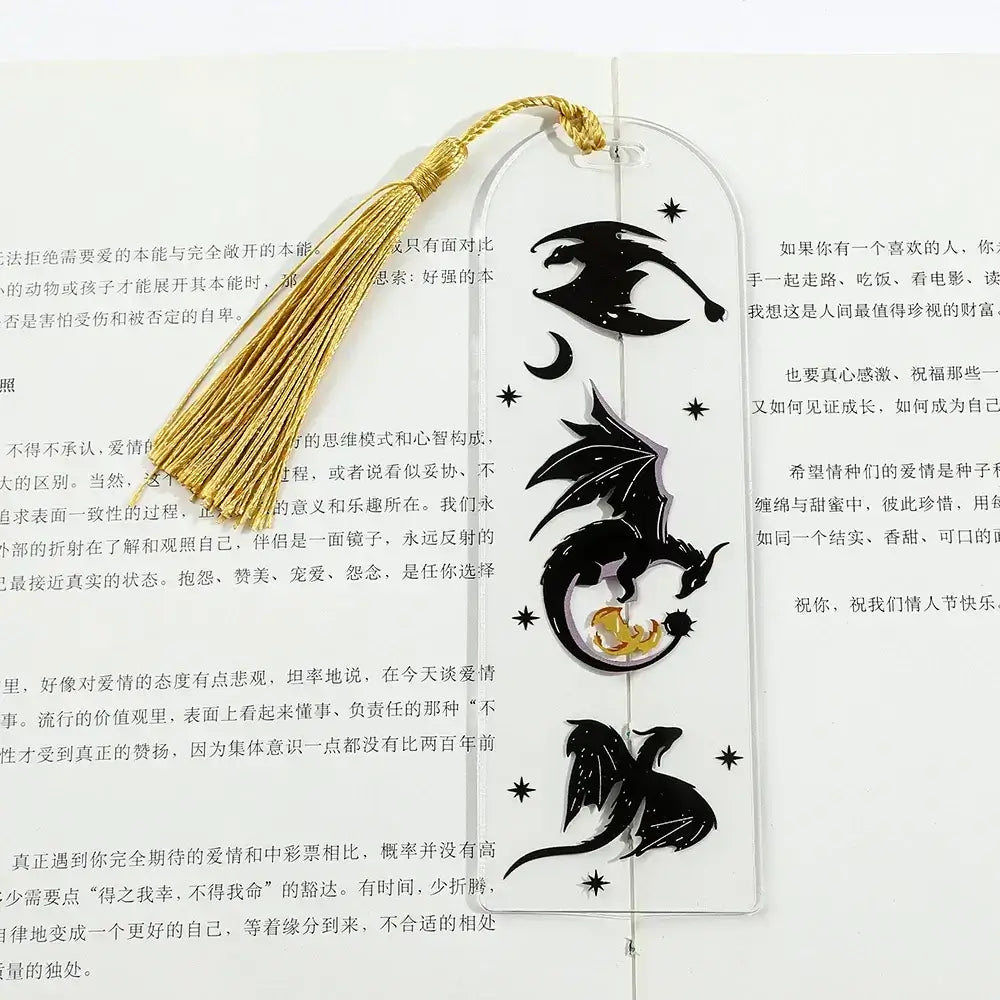 Dragon-themed Anime Bookmarks Set - Perfect Gift for Book Lovers of All Ages!