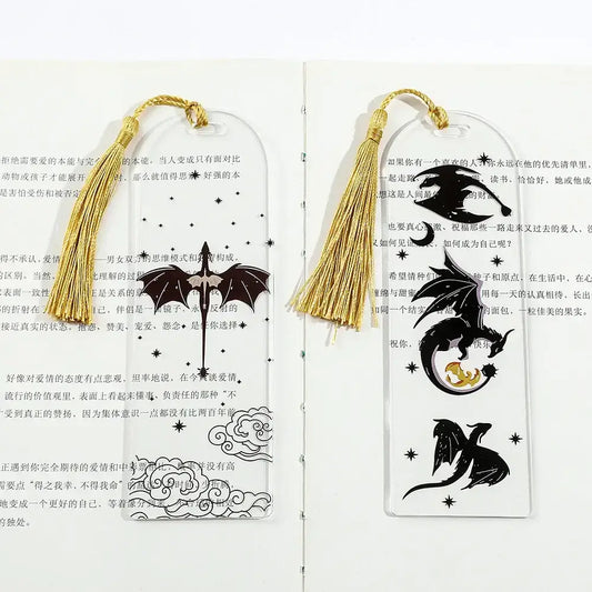 Dragon-themed Anime Bookmarks Set - Perfect Gift for Book Lovers of All Ages!