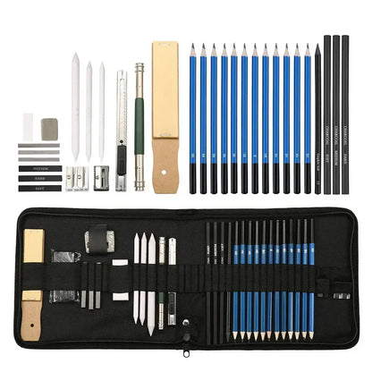 32-Piece Professional Artist Sketching Pencil Set for Drawing and Sketching