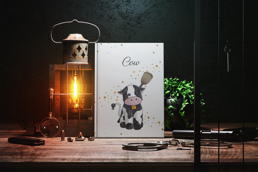 Moo-velous Zodiac Constellation Hardcover Notebook: Scribble in Stellar Style!