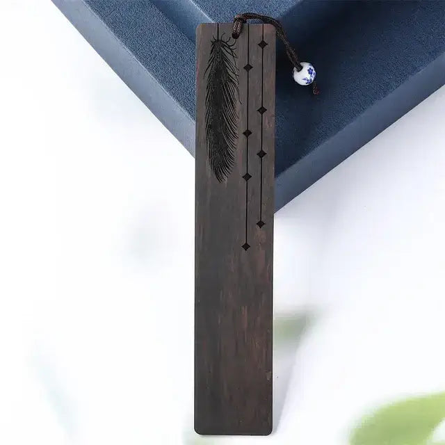 Enchanting Panda Carved Bamboo Bookmark - Perfect for School and Offices!