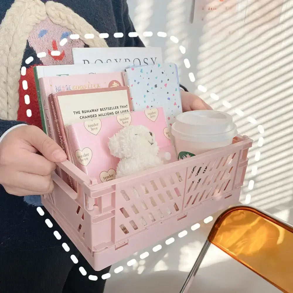 Cute Foldable Stackable Stationery Organizer