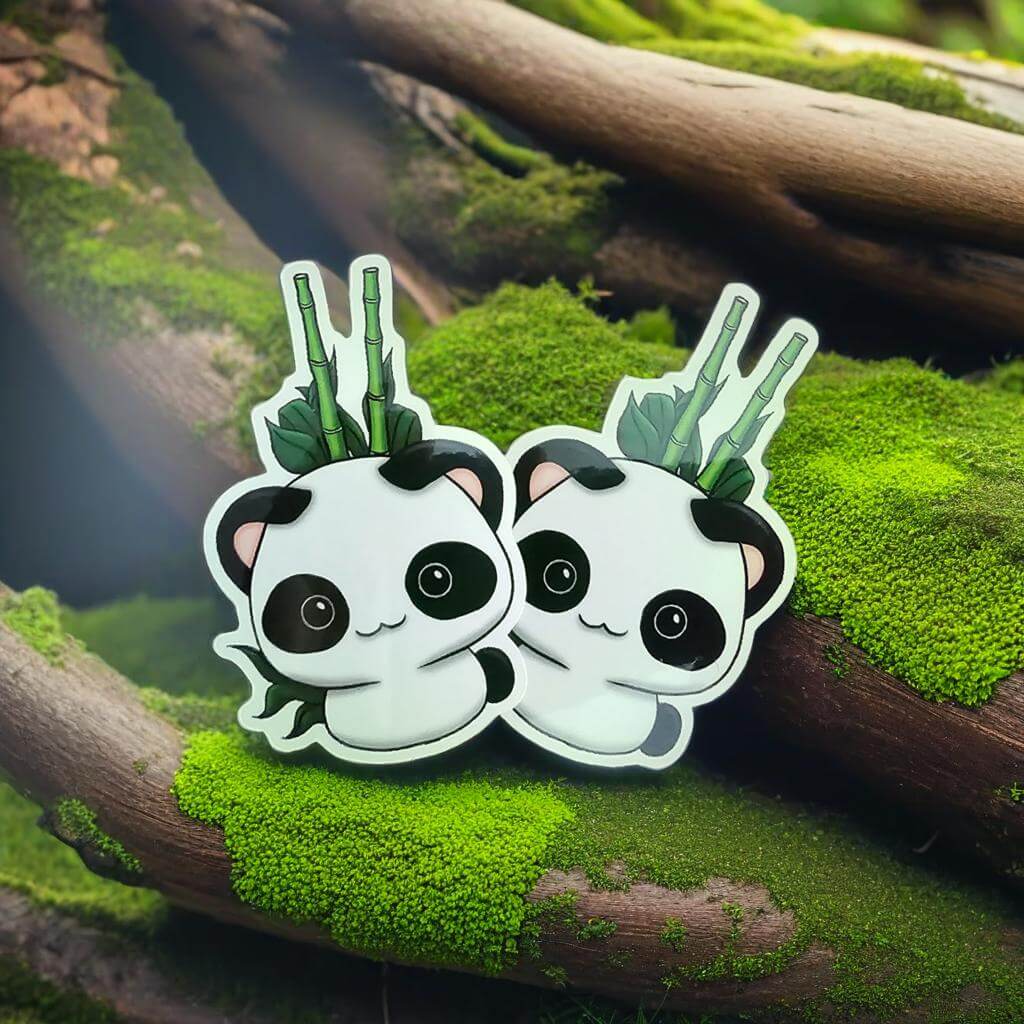 Adorable Panda Sticker - Cute, Durable, Perfect for All Surfaces