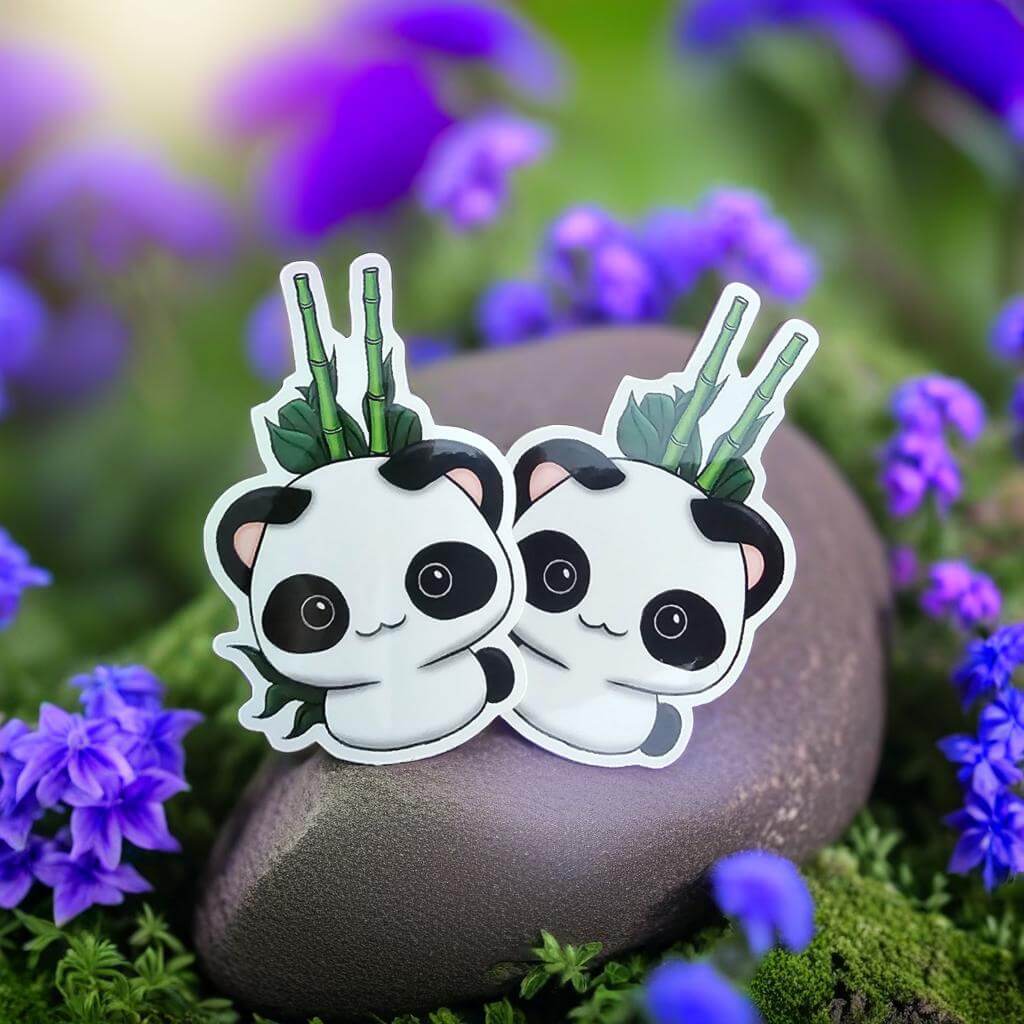Adorable Panda Sticker - Cute, Durable, Perfect for All Surfaces