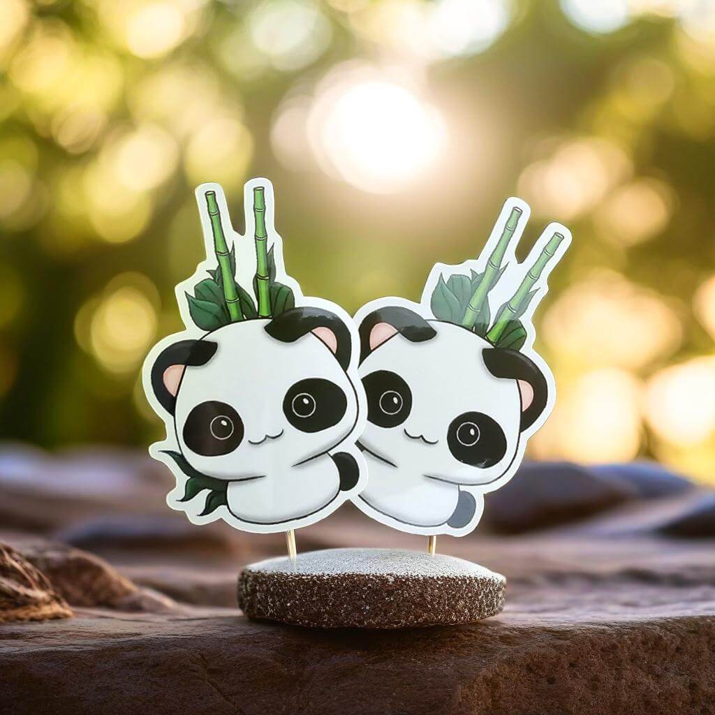 Adorable Panda Sticker - Cute, Durable, Perfect for All Surfaces