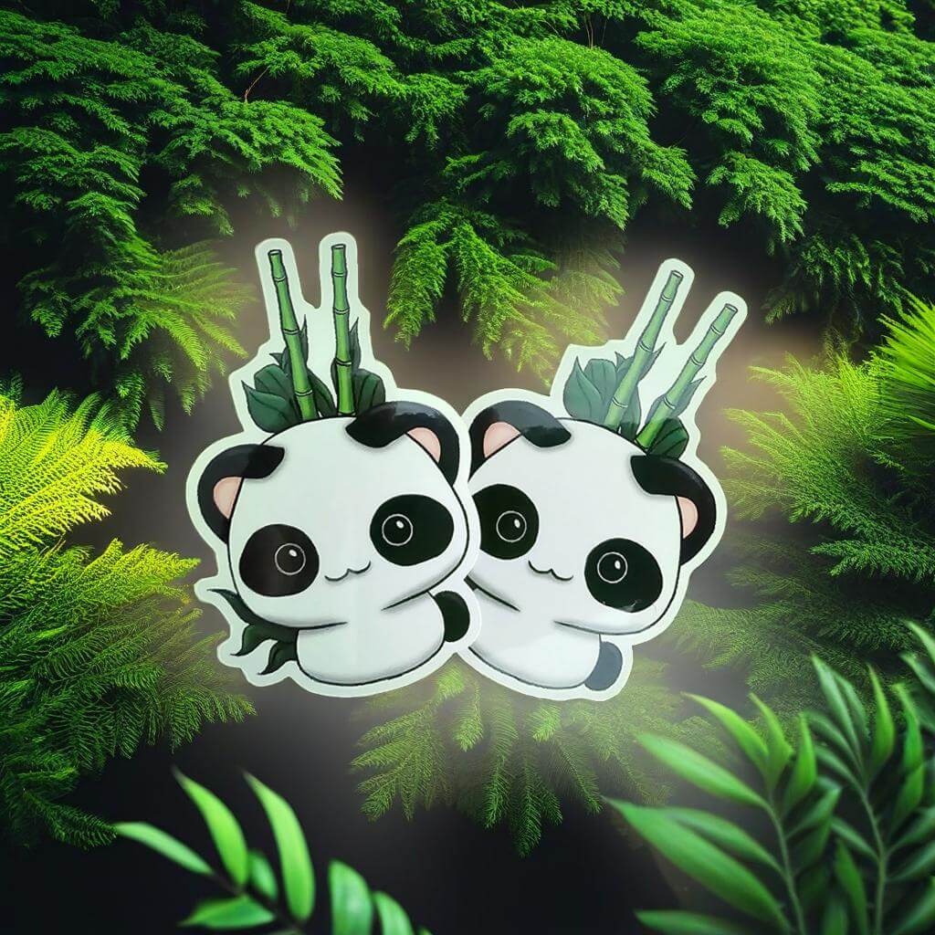 Adorable Panda Sticker - Cute, Durable, Perfect for All Surfaces