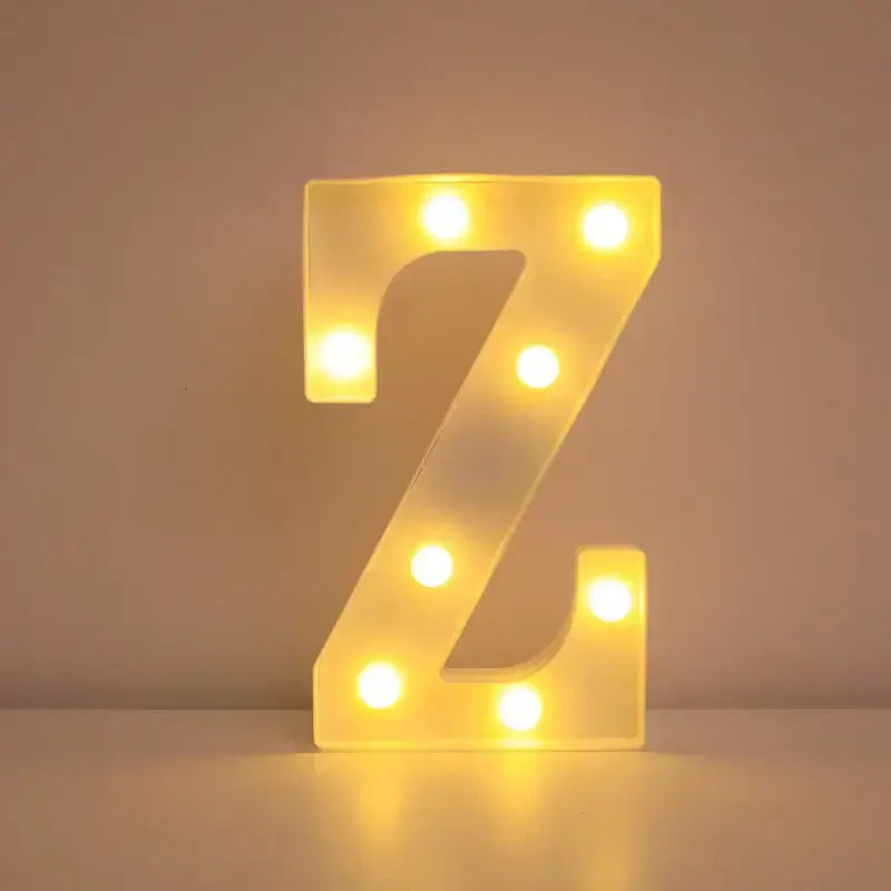 LED Alphabet Letter Name Lights for Elegant Wedding and Home Decor