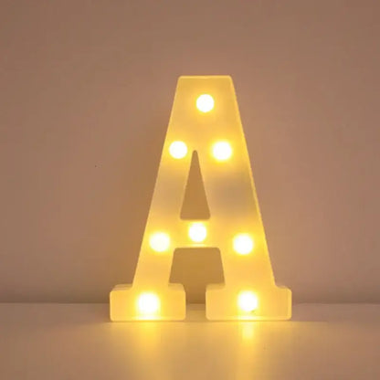 LED Alphabet Letter Name Lights for Elegant Wedding and Home Decor