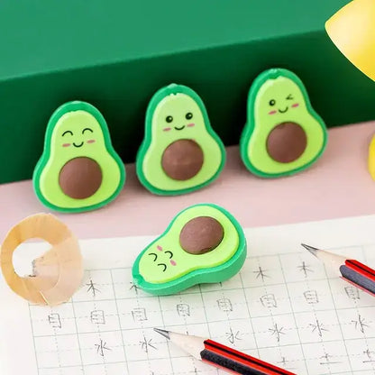 Kawaii Fruit Eraser Set - Perfect for Students and Artists!