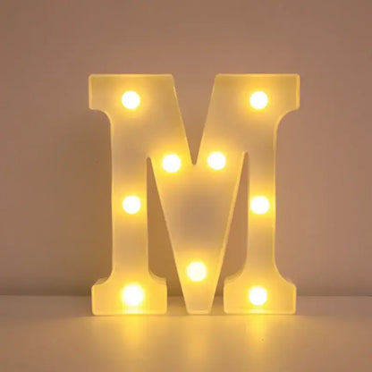 LED Alphabet Letter Name Lights for Elegant Wedding and Home Decor