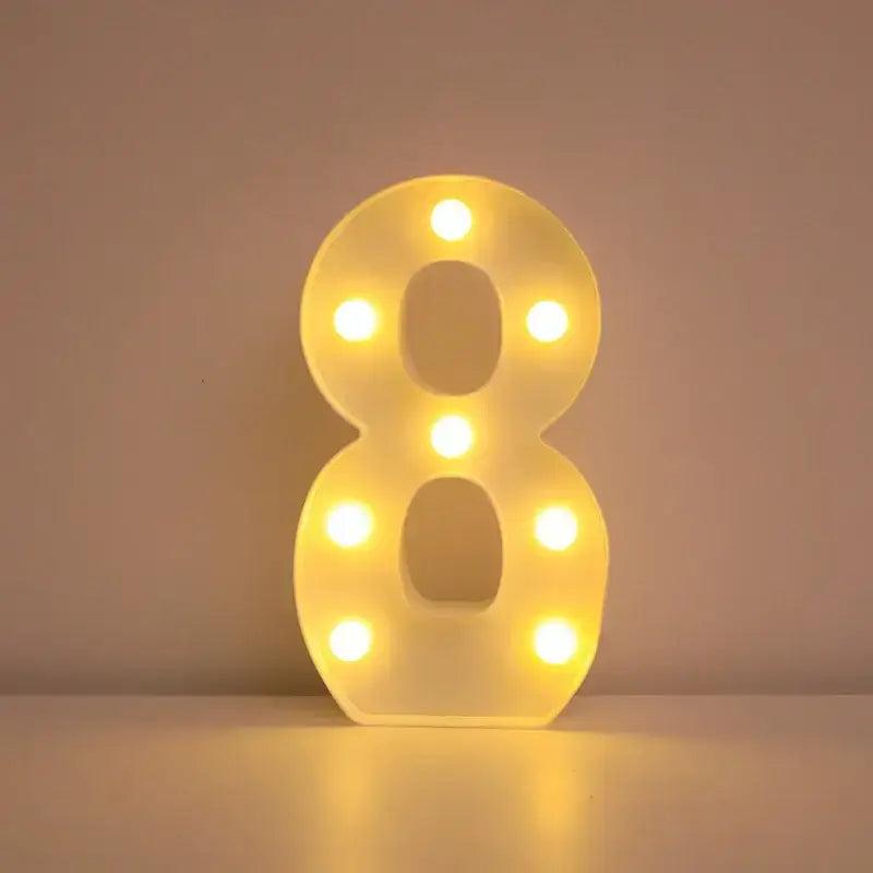 LED Alphabet Letter Name Lights for Elegant Wedding and Home Decor