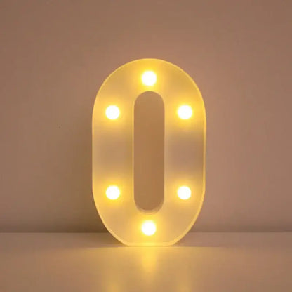 LED Alphabet Letter Name Lights for Elegant Wedding and Home Decor