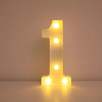 LED Alphabet Letter Name Lights for Elegant Wedding and Home Decor