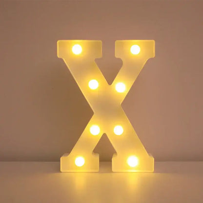 LED Alphabet Letter Name Lights for Elegant Wedding and Home Decor