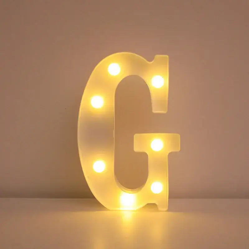 LED Alphabet Letter Name Lights for Elegant Wedding and Home Decor