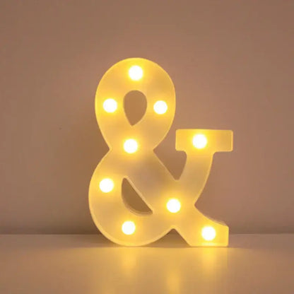 LED Alphabet Letter Name Lights for Elegant Wedding and Home Decor