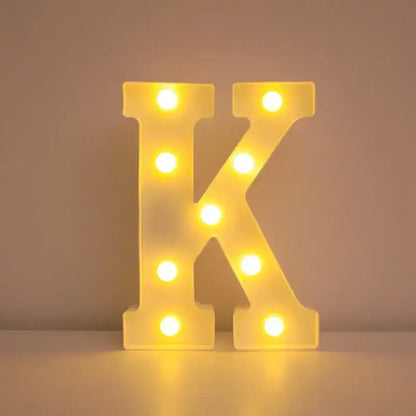 LED Alphabet Letter Name Lights for Elegant Wedding and Home Decor