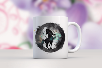 Sagittarius mug with bold zodiac design for adventurous spirits!