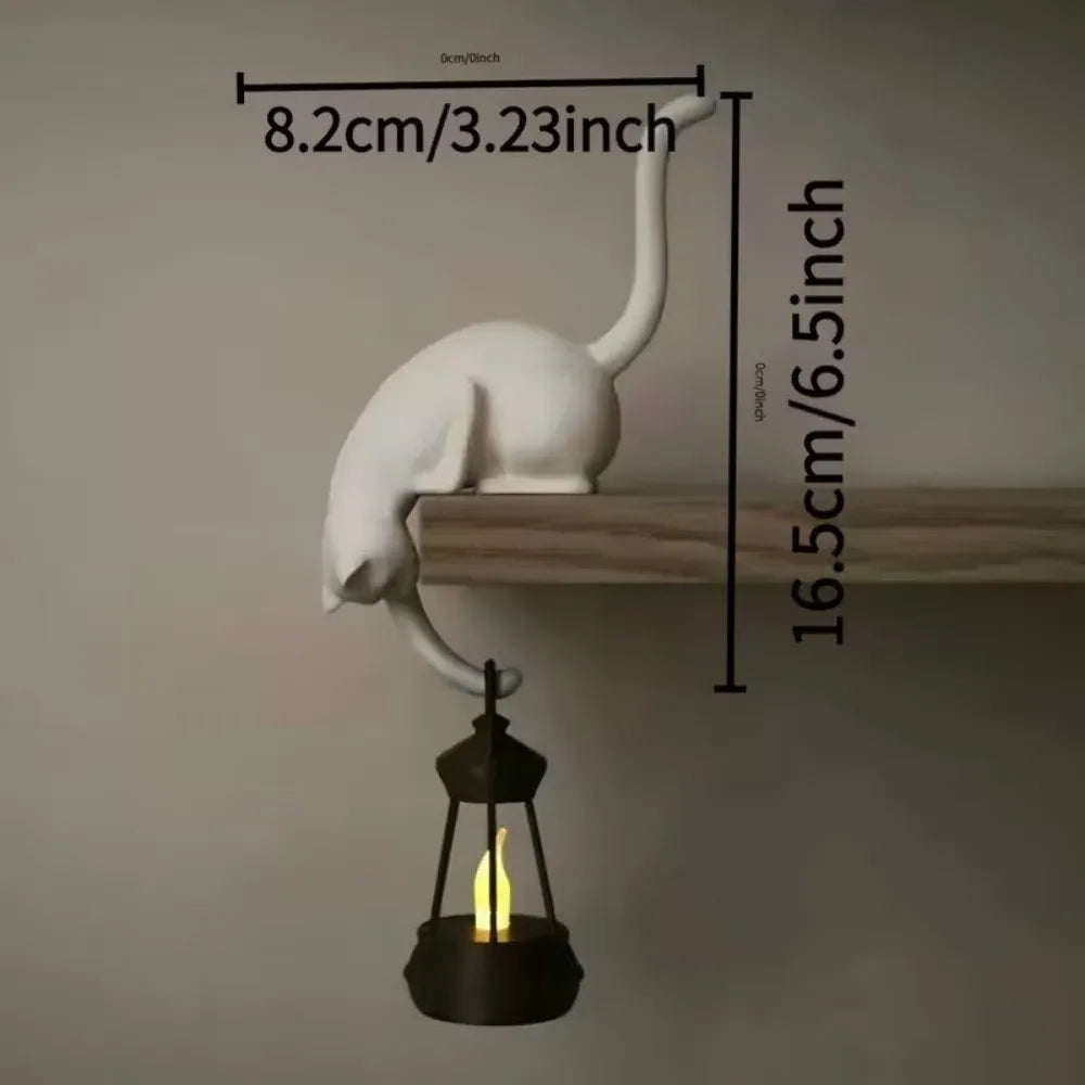 Charming Cat-Shaped Wall Hook - Whimsical Key Rack & Stylish Office Organizer